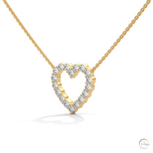 0.50 CT. Heart Diamond Pendant