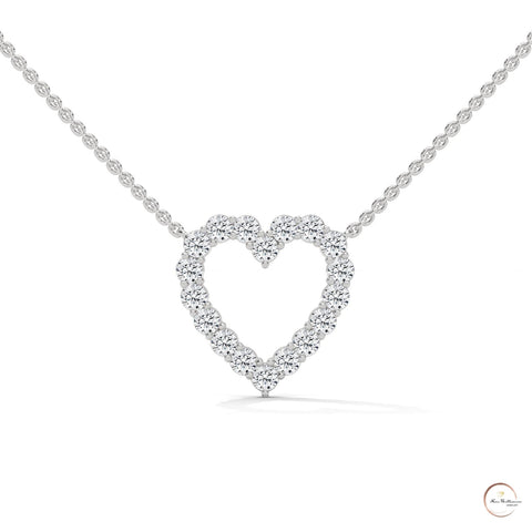 0.50 CT. Heart Diamond Pendant