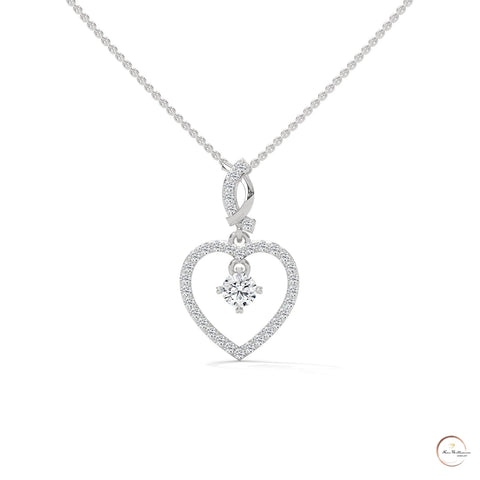 0.50 CT. Heart Drop Pendant
