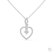 0.50 CT. Heart Drop Pendant