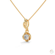 0.50 CT. Solitaire Twist Bloom Pendant