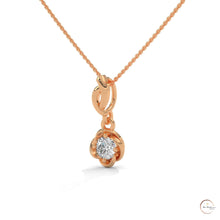 0.50 CT. Solitaire Twist Bloom Pendant