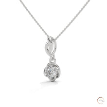 0.50 CT. Solitaire Twist Bloom Pendant