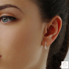 0.60 CT. Diamond Double Teardrop Hoop Earrings