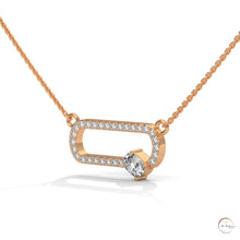 0.60 CT. Oval Link Diamond Pendant