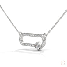 0.60 CT. Oval Link Diamond Pendant