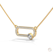 0.60 CT. Oval Link Diamond Pendant
