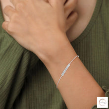 0.60 Ct. Princess Cut Bar Lab Diamond Bracelet