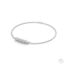 0.60 Ct. Princess Cut Bar Lab Diamond Bracelet