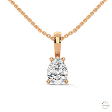 0.75 CT. Pear Lab Diamond Pendant