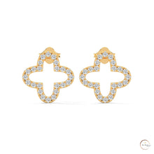0.80 CT. Cross-Shaped Diamond Earrings