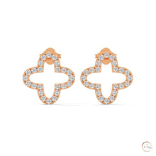 0.80 CT. Cross-Shaped Diamond Earrings