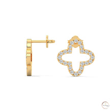 0.80 CT. Cross-Shaped Diamond Earrings