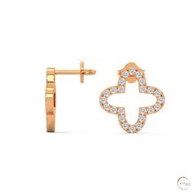 0.80 CT. Cross-Shaped Diamond Earrings