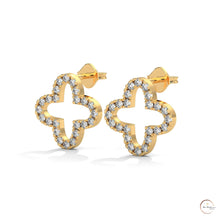 0.80 CT. Cross-Shaped Diamond Earrings