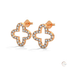 0.80 CT. Cross-Shaped Diamond Earrings