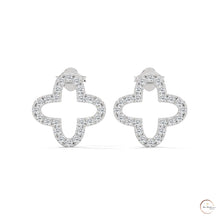 0.80 CT. Cross-Shaped Diamond Earrings