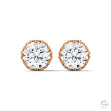 0.90 CT. Floral Lab Diamond Studs