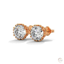 0.90 CT. Floral Lab Diamond Studs
