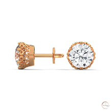 0.90 CT. Floral Lab Diamond Studs