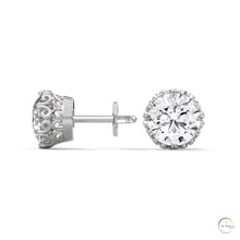 0.90 CT. Floral Lab Diamond Studs