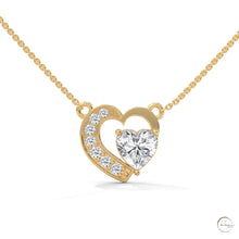 0.90 CT. Heart Diamond Pendant