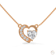 0.90 CT. Heart Diamond Pendant