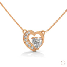0.90 CT. Heart Diamond Pendant