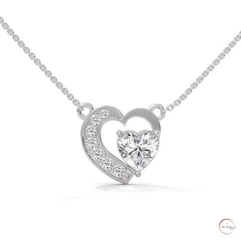 0.90 CT. Heart Diamond Pendant
