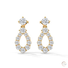 0.90 CT. Teardrop Lab Diamond Earrings