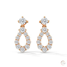 0.90 CT. Teardrop Lab Diamond Earrings