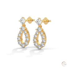 0.90 CT. Teardrop Lab Diamond Earrings