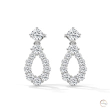 0.90 CT. Teardrop Lab Diamond Earrings