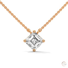 1 CT. Asscher-Cut Diamond Solitaire Pendant