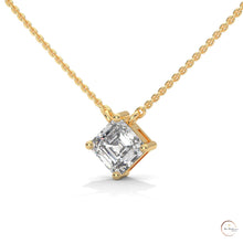 1 CT. Asscher-Cut Diamond Solitaire Pendant