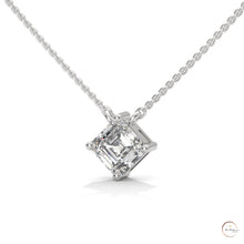 1 CT. Asscher-Cut Diamond Solitaire Pendant