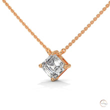 1 CT. Asscher-Cut Diamond Solitaire Pendant