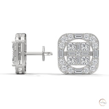 1 CT. Baguette Diamond Stud Earrings