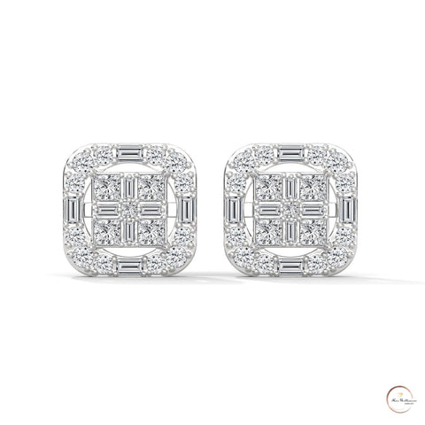 1 CT. Baguette Diamond Stud Earrings