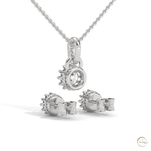 1 CT. Crown Diamond Earring & Pendant Set