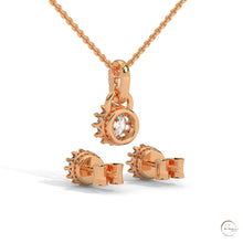 1 CT. Crown Diamond Earring & Pendant Set