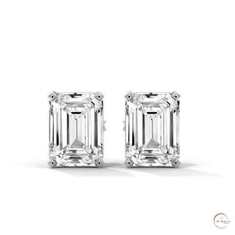 1 CT. Emerald-Cut Lab Diamond Studs