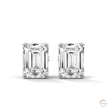 1 CT. Emerald-Cut Lab Diamond Studs