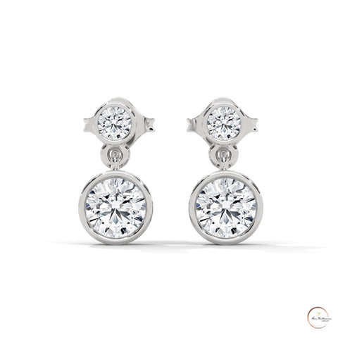 1 CT. Lab Diamond Drop Earrings – Timeless Luxury