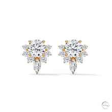 1 CT. Round & Marquise Diamond Studs