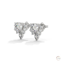 1 CT. Round & Marquise Diamond Studs