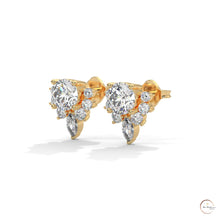 1 CT. Round & Marquise Diamond Studs