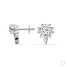 1 CT. Round & Marquise Diamond Studs