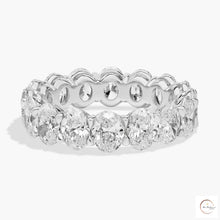 10 Ct. Oval Lab Diamond Eternity Band – Classic Luxury