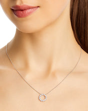 14K Gold Lab Diamond Circle Pendant  – Timeless Elegance